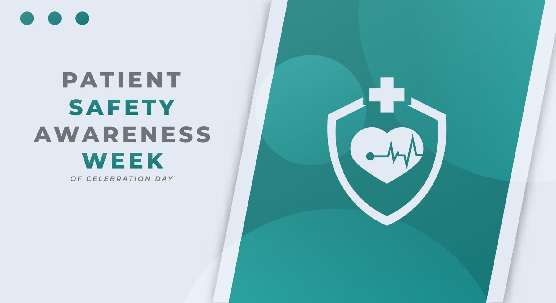 Happy Patient Safety Awareness Week Celebration Vector Design Illustration for Background, Poster, Banner, Advertising, Greeting Card