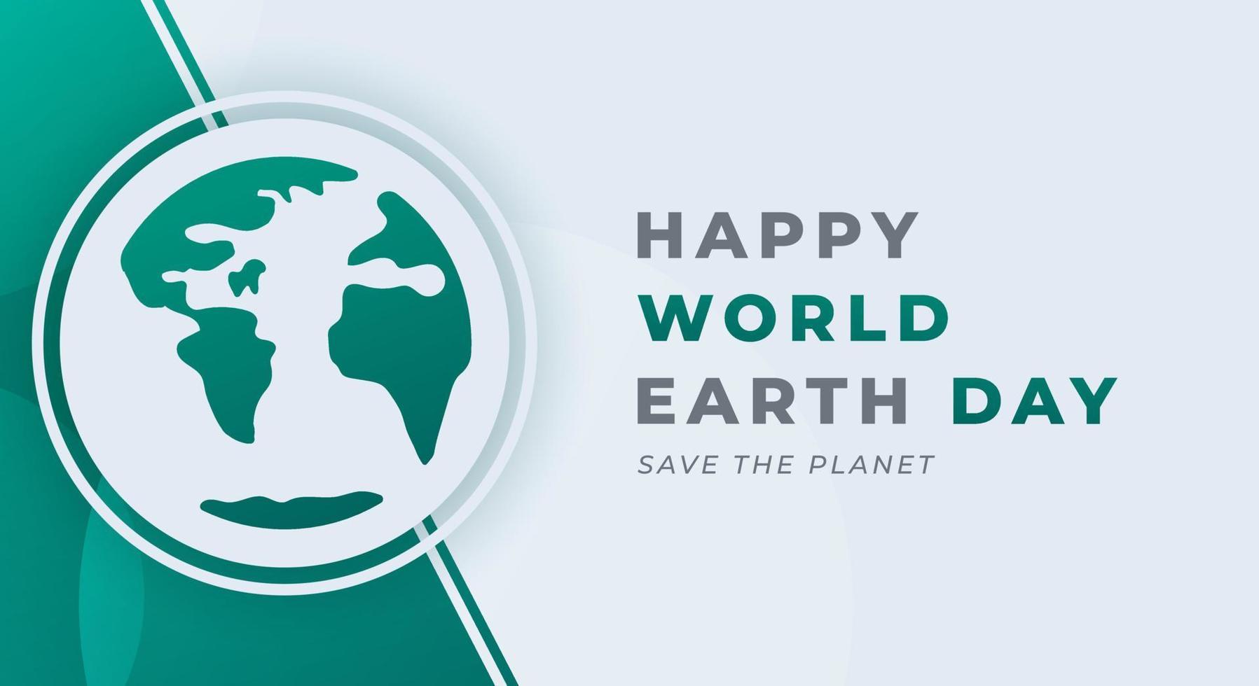 Happy Earth Day Celebration Vector Design Illustration. Template for Background, Poster, Banner, Advertising, Greeting Card or Print Design Element