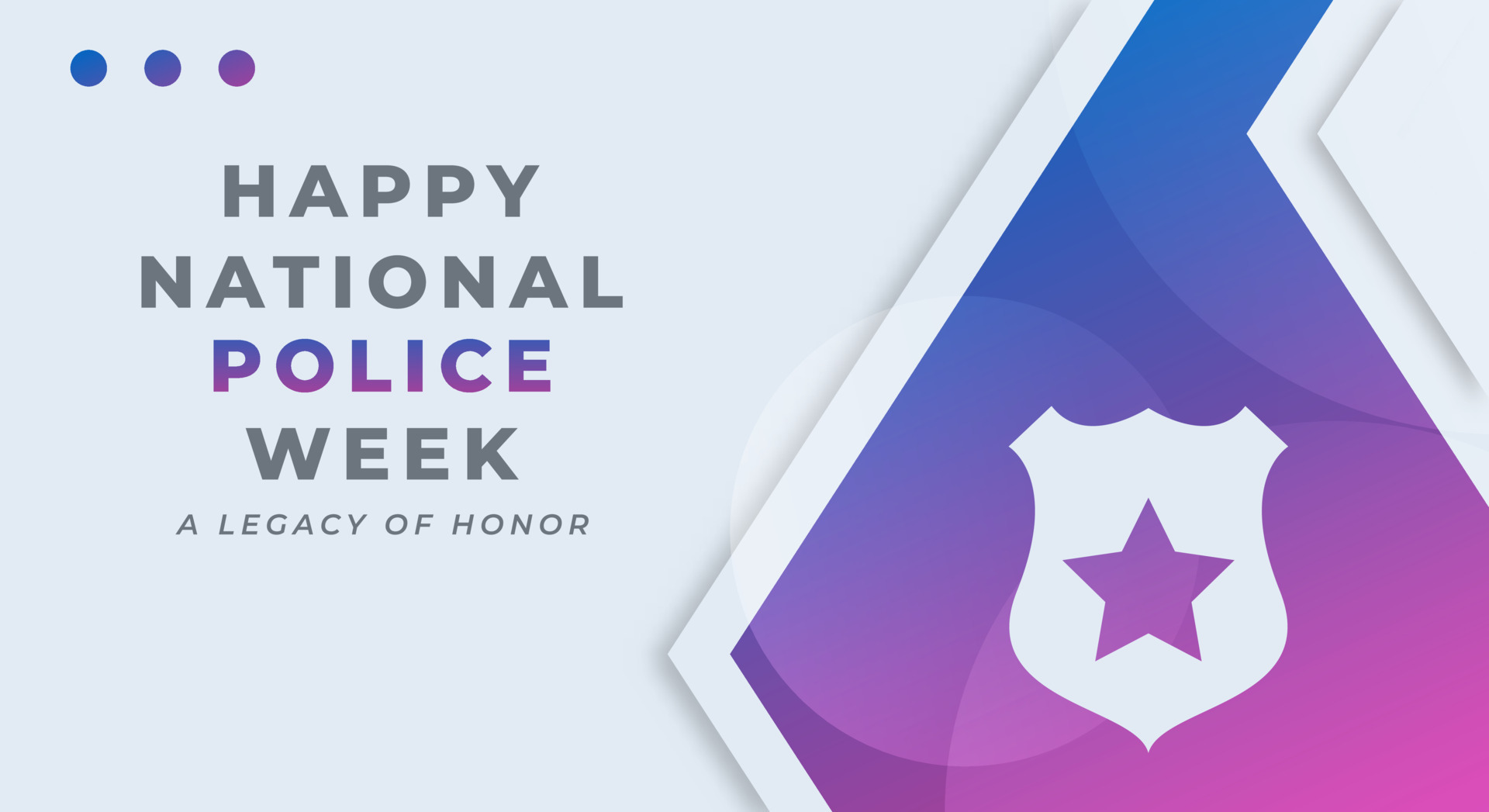 Happy National Police Week Celebration Vector Design Illustration for