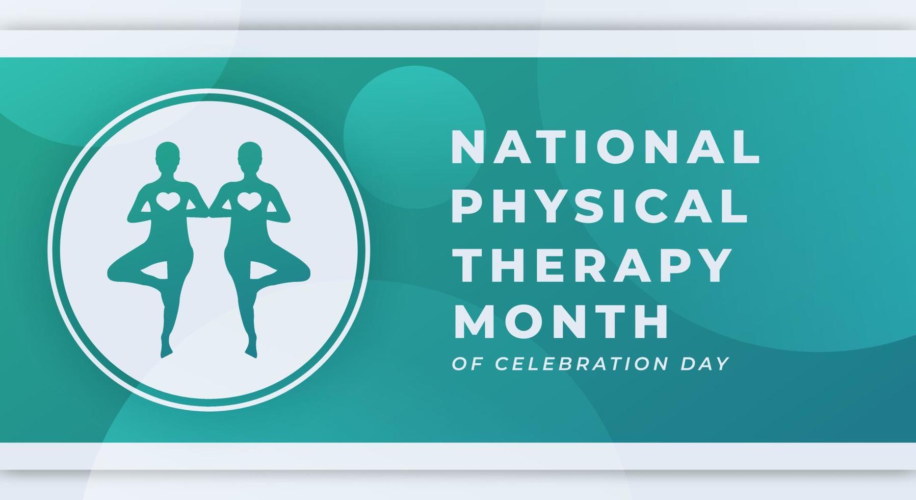Happy Physical Therapy Month Celebration Vector Design Illustration for Background, Poster, Banner, Advertising, Greeting Card