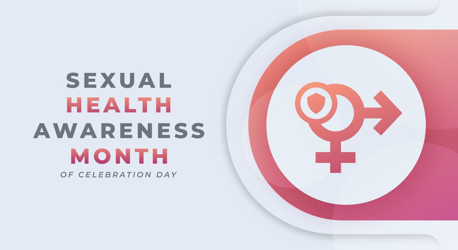 Happy Sexual Health Awareness Month Celebration Vector Design Illustration for Background, Poster, Banner, Advertising, Greeting Card