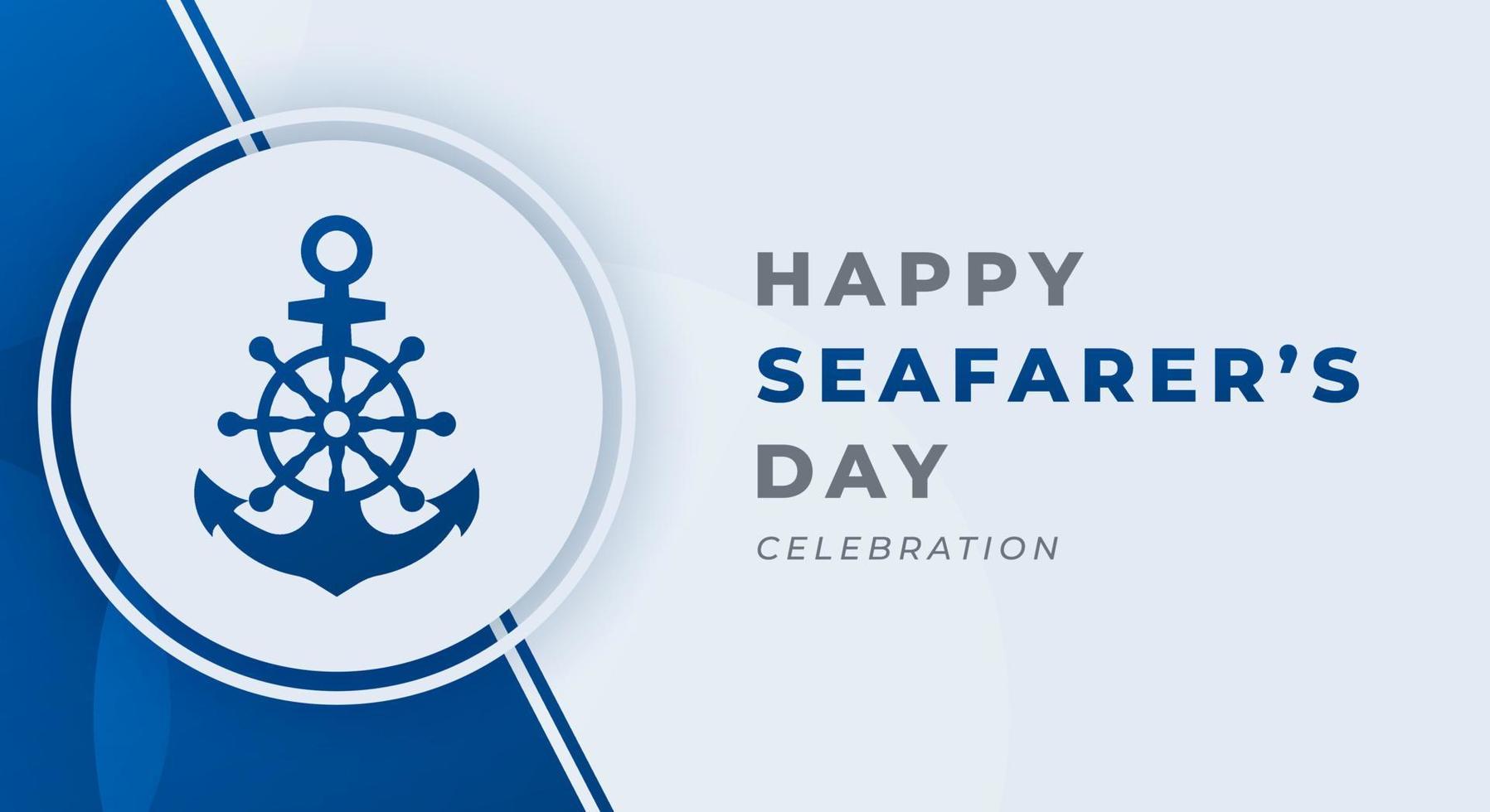 Happy Day of the Seafarer Celebration Vector Design Illustration. Template for Background, Poster, Banner, Advertising, Greeting Card or Print Design Element