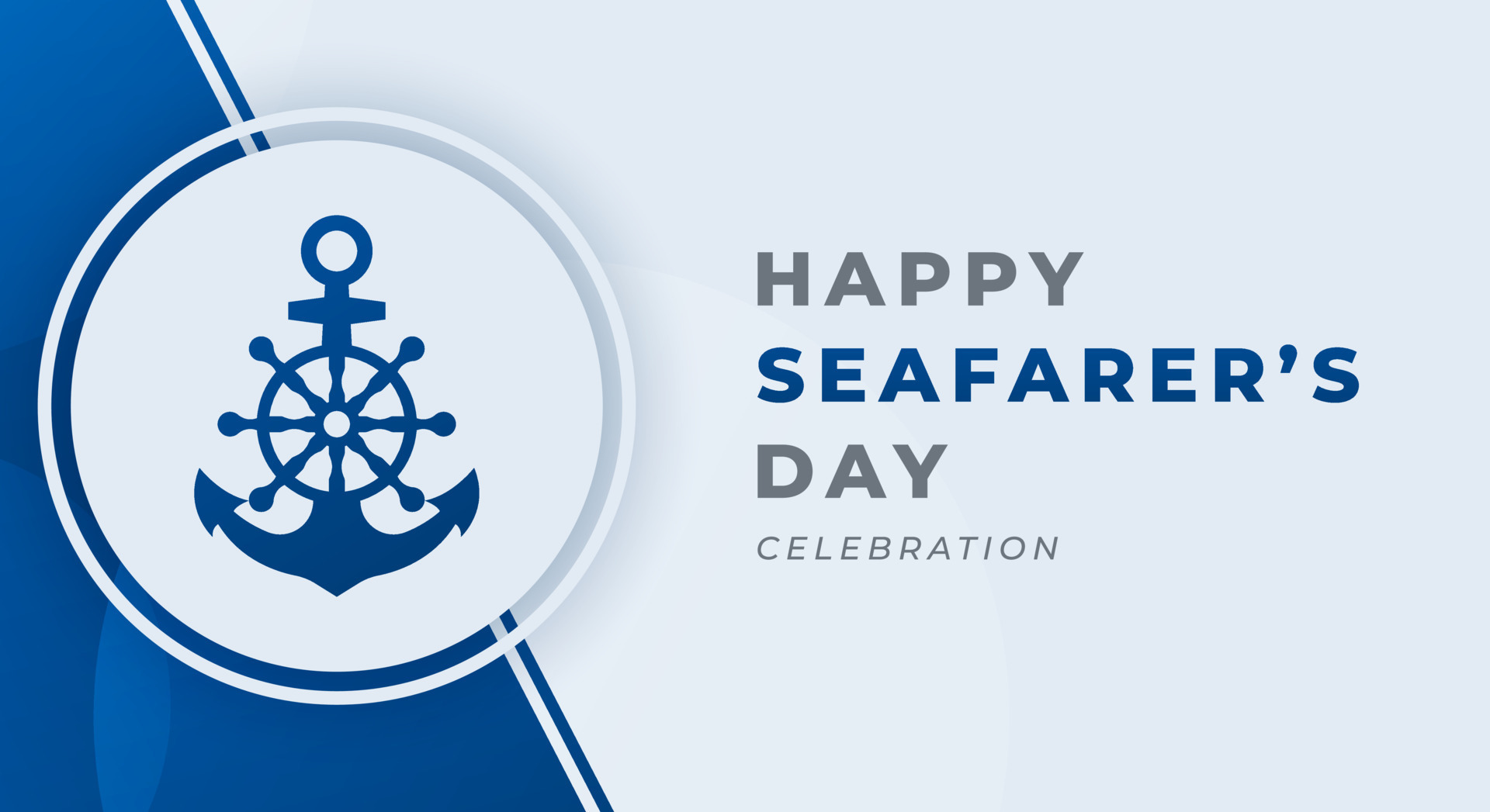 Happy Day of the Seafarer Celebration Vector Design Illustration