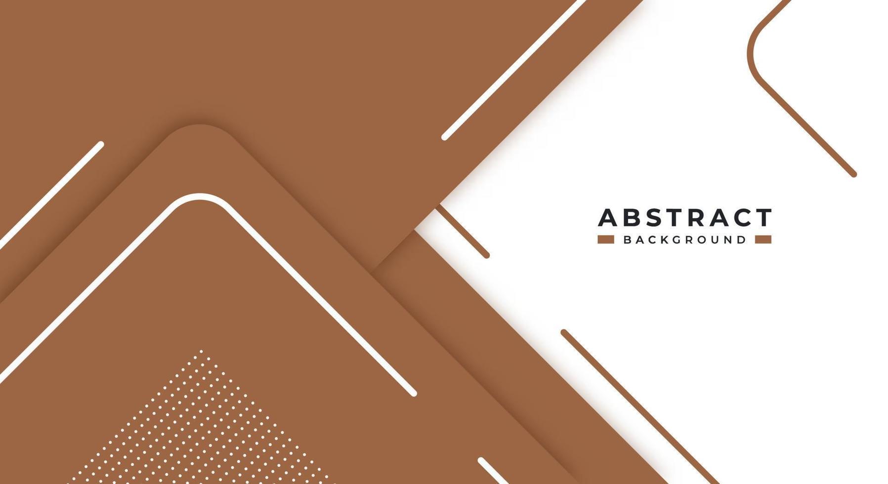 Abstract Brown Background Geometric Shape Paper Layers with Copy Space for Decorative web layout, Poster, Banner, Corporate Brochure and Seminar Template Design vector