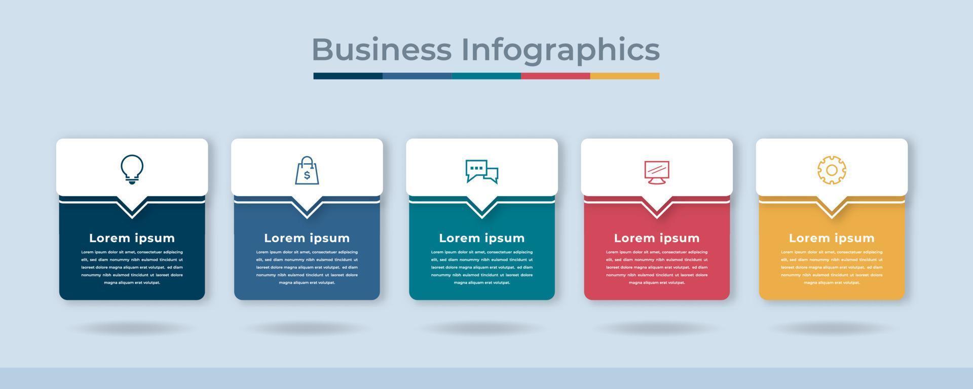 Timeline Infographics Business Data Visualization Process Chart. Abstract Diagram Graph with Steps, Options vector