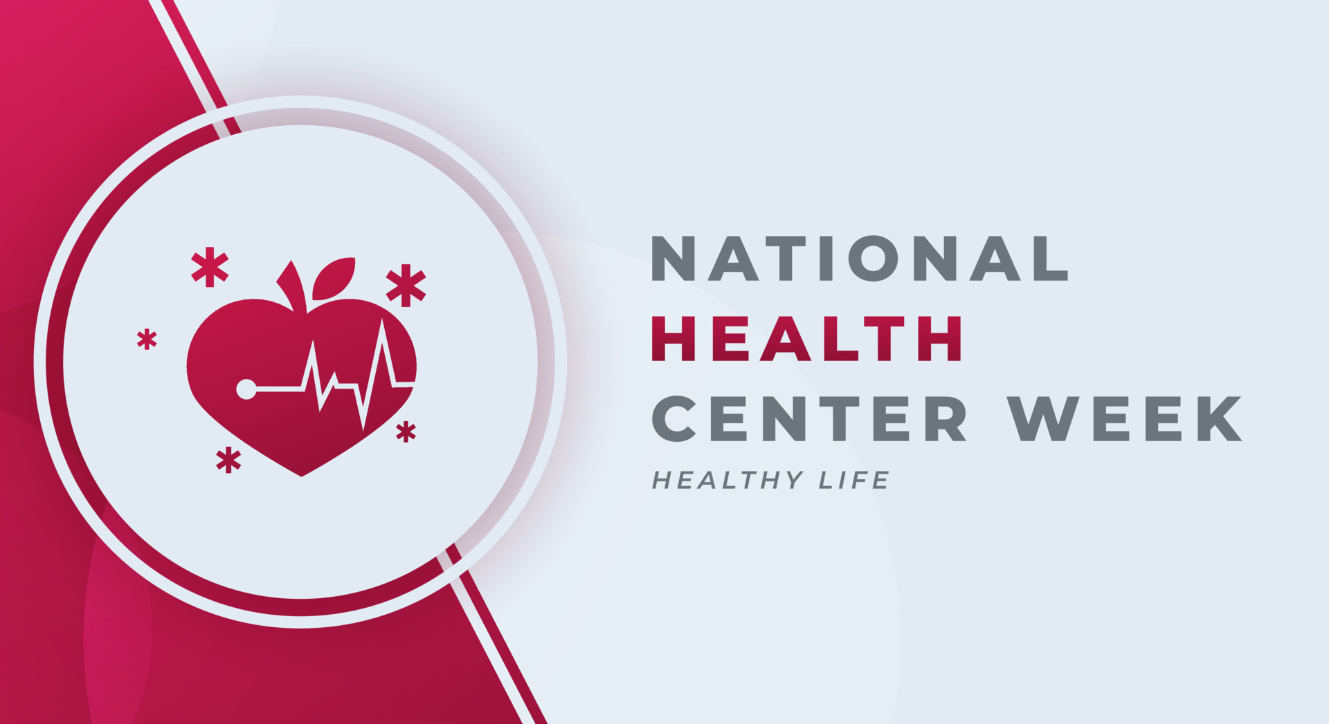 Happy National Health Center Week Celebration Vector Design