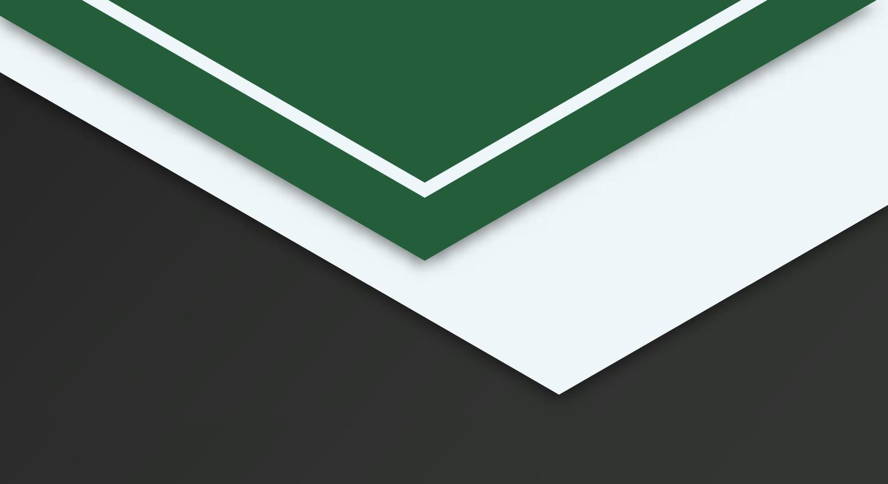 resumen sencillo forma con verde, blanco y negro color antecedentes con corte de papel estilo para fondo de pantalla vector