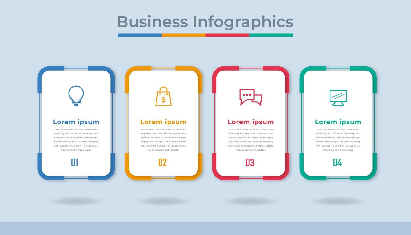 Timeline Infographics Business Data Visualization Process Chart. Abstract Diagram Graph with Steps, Options vector