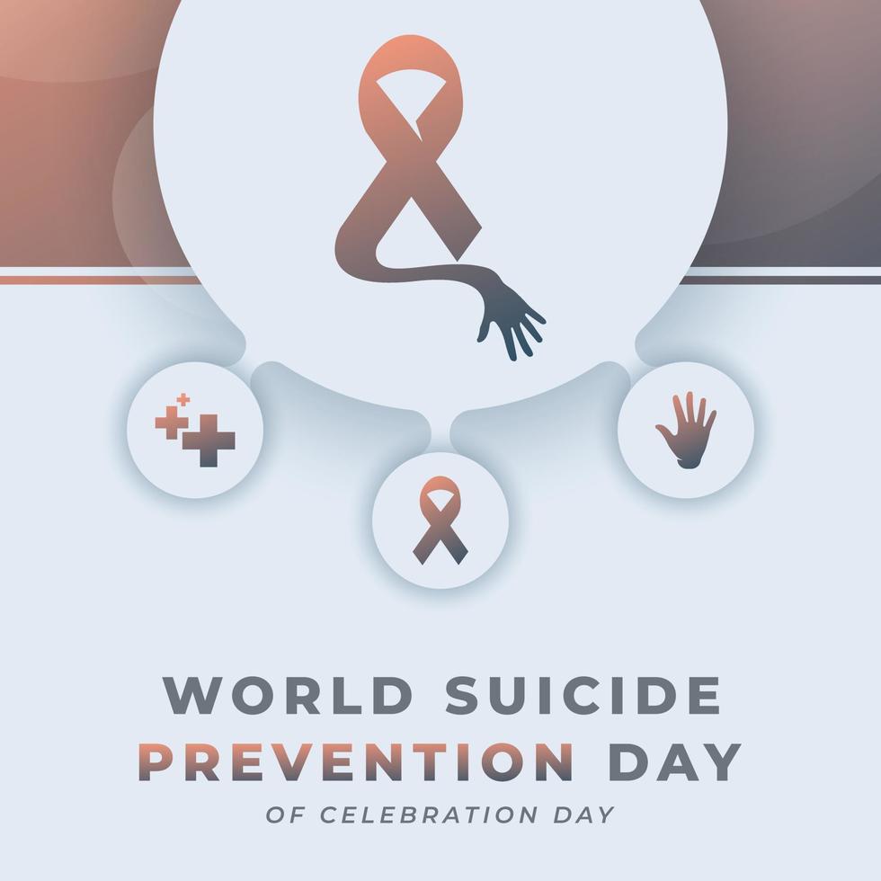 Happy World Suicide Prevention Day Celebration Vector Design Illustration for Background, Poster, Banner, Advertising, Greeting Card