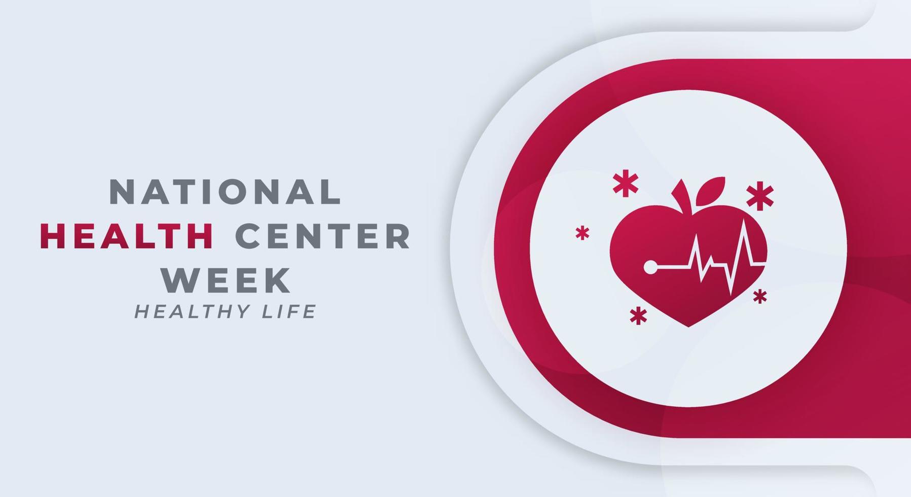 Happy National Health Center Week Celebration Vector Design Illustration for Background, Poster, Banner, Advertising, Greeting Card