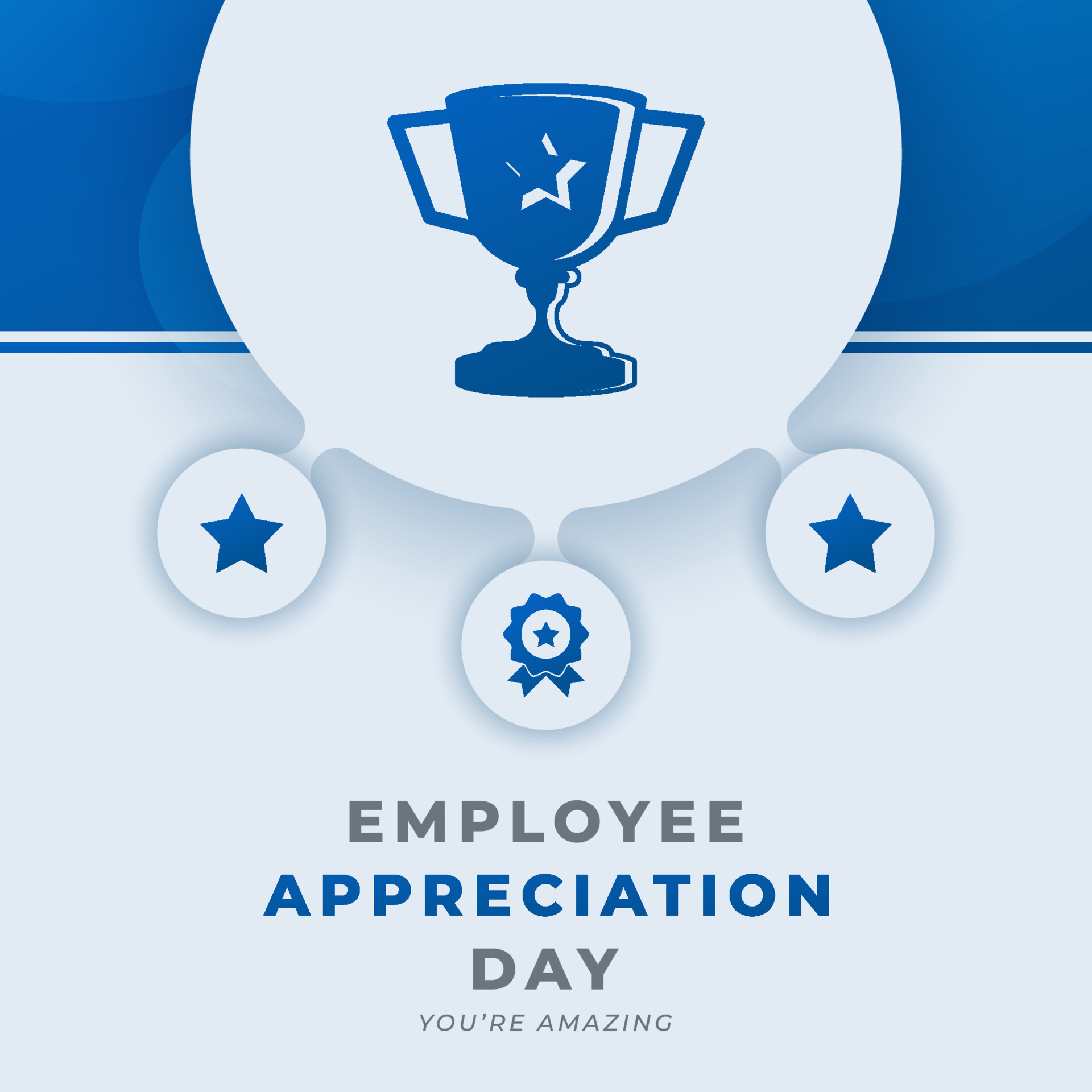 Happy Employee Appreciation Day March Celebration Vector Design