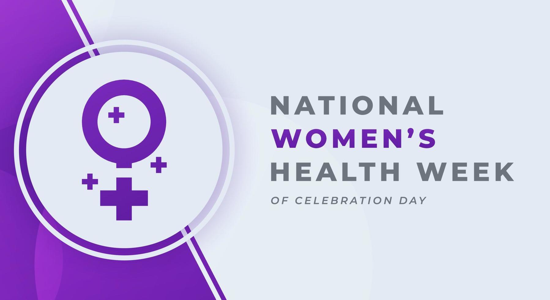 Happy National Women's Health Week Celebration Vector Design