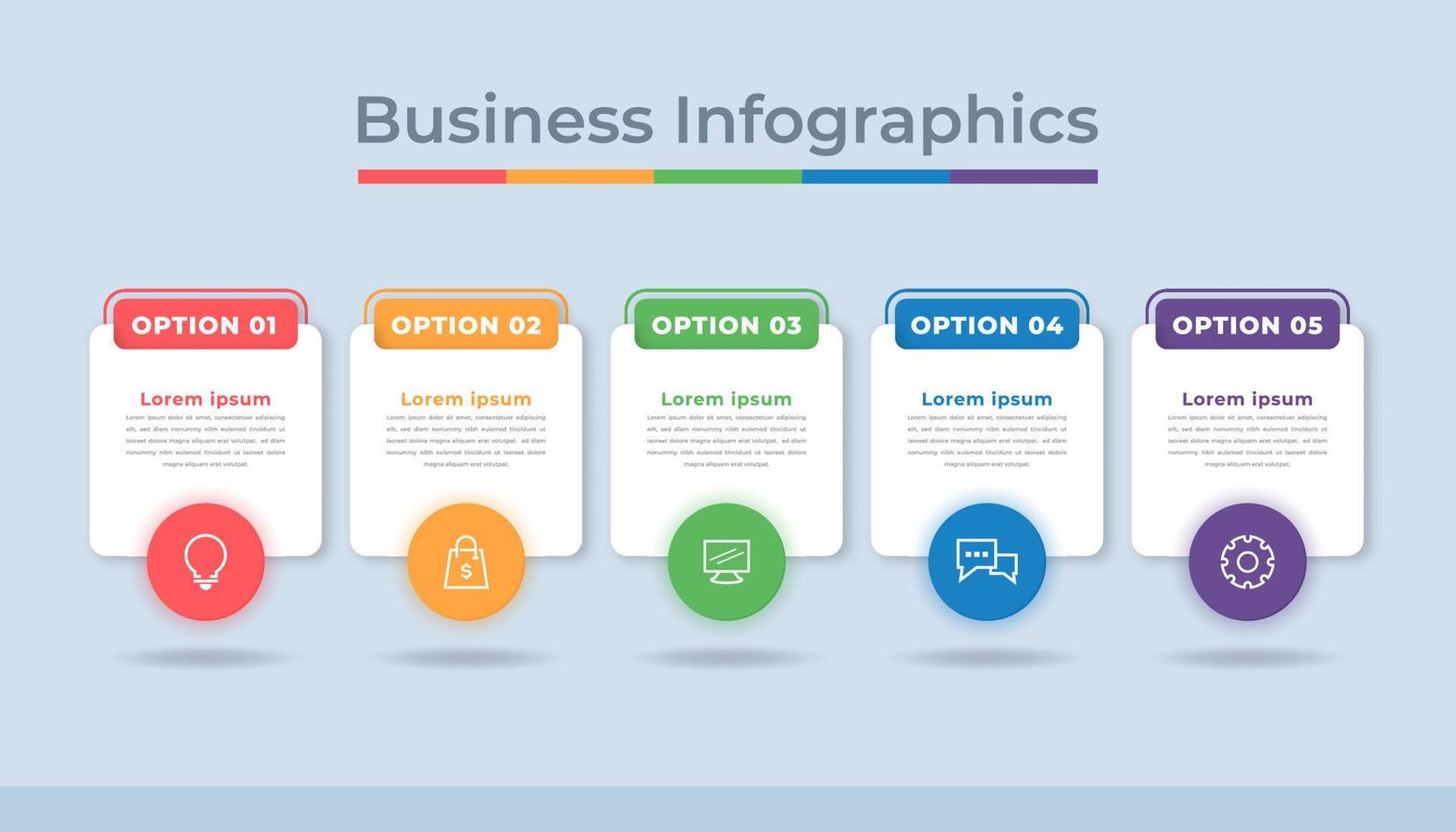 gráfico de proceso de visualización de datos comerciales de infografía de línea de tiempo. gráfico de diagrama abstracto con pasos, opciones vector