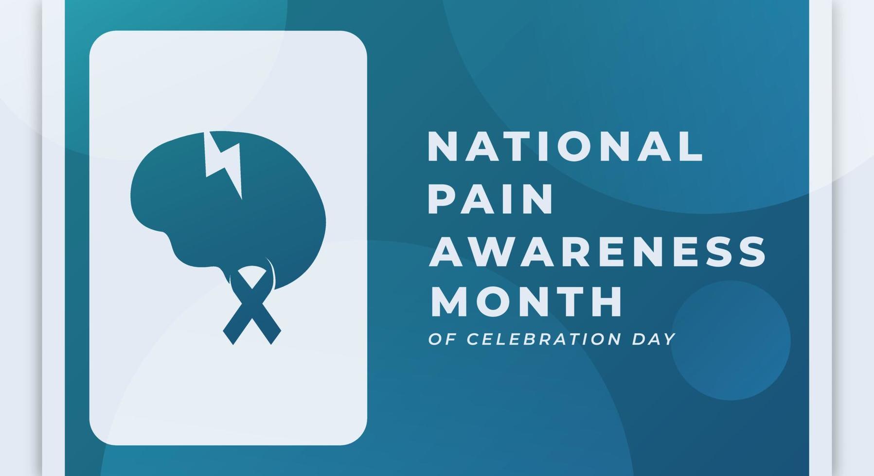 Happy Pain Awareness Month Celebration Vector Design Illustration for Background, Poster, Banner, Advertising, Greeting Card