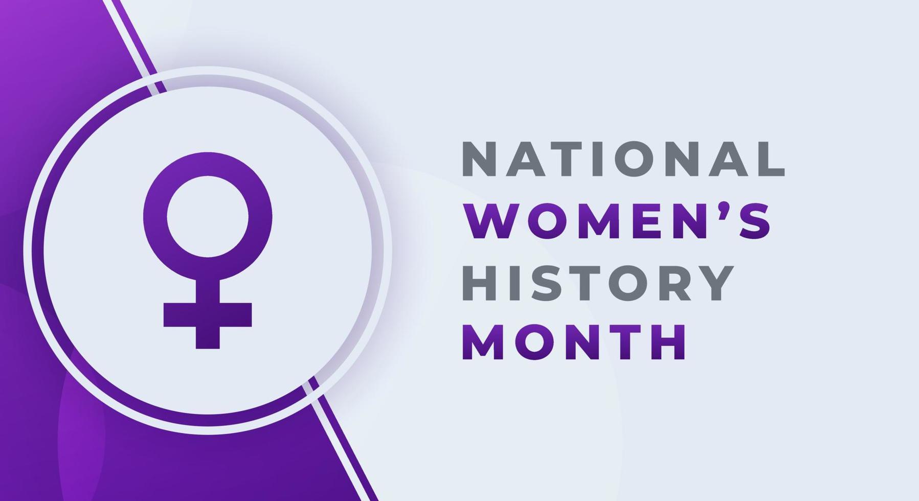 Happy National Womens History Month March Celebration Vector Design Illustration. Template for Background, Poster, Banner, Advertising, Greeting Card or Print Design Element