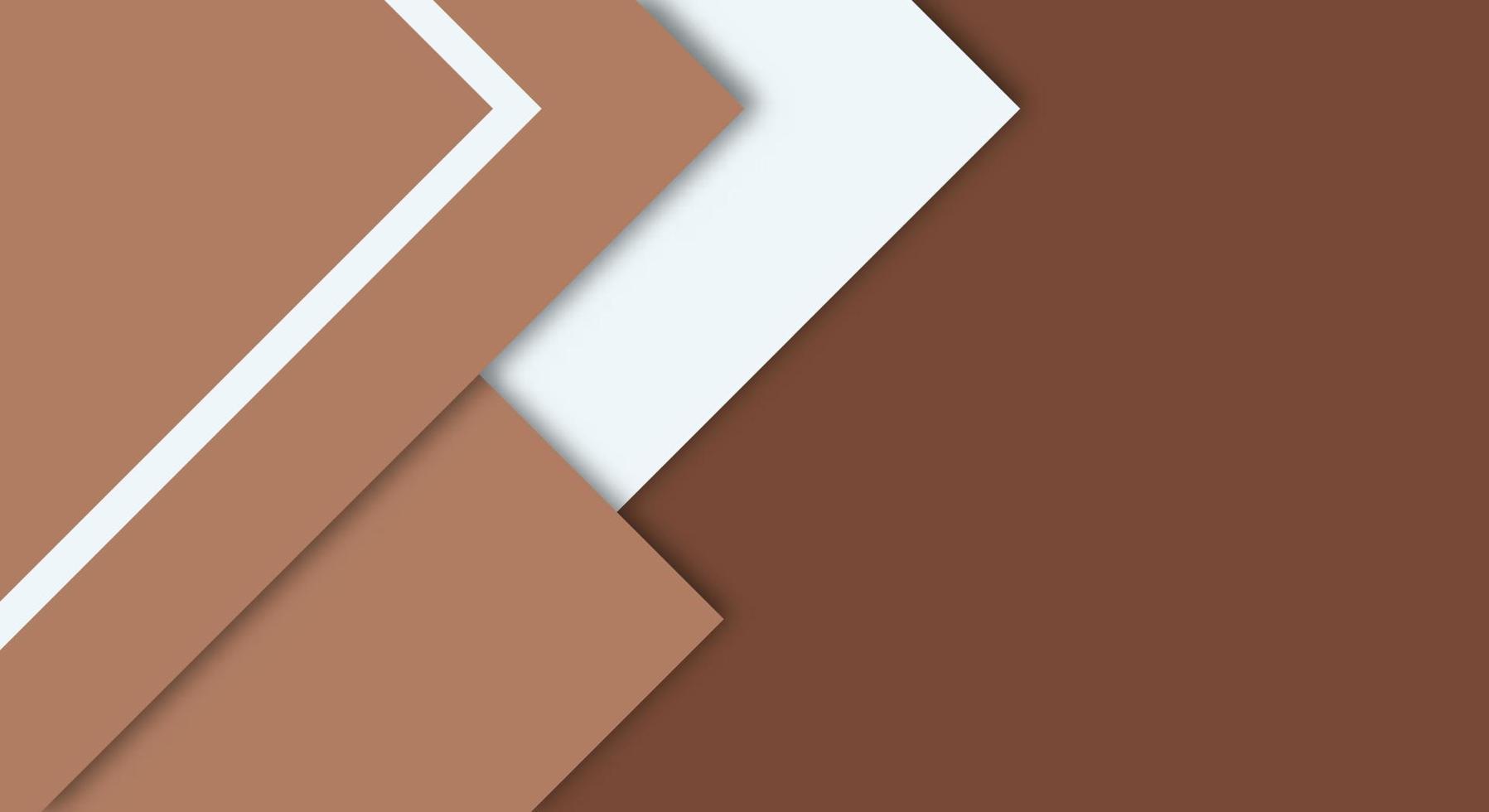 Abstract Simple Shape With White and Brown Color Background with