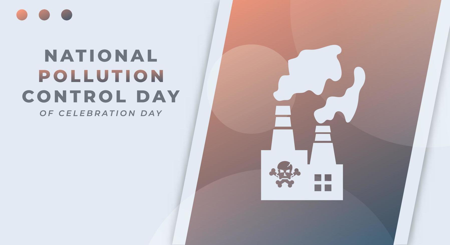 contento nacional contaminación controlar día celebracion vector diseño ilustración para fondo, póster, bandera, publicidad, saludo tarjeta