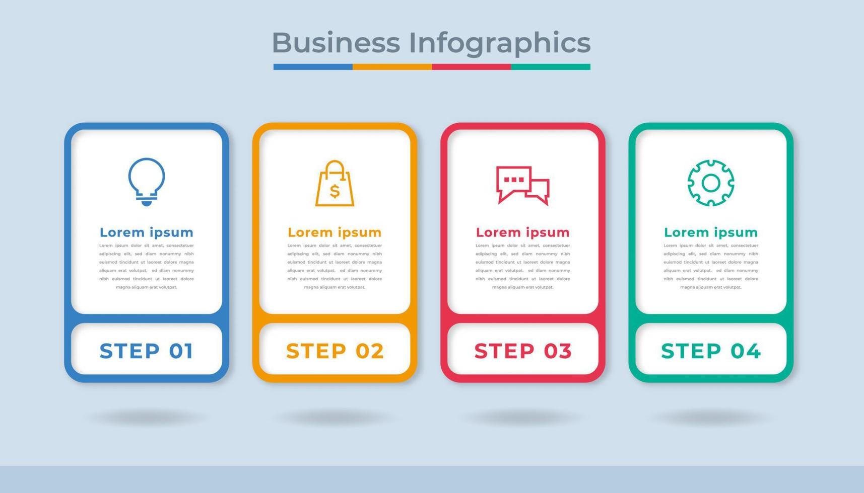 Timeline Infographics Business Data Visualization Process Chart. Abstract Diagram Graph with Steps, Options vector