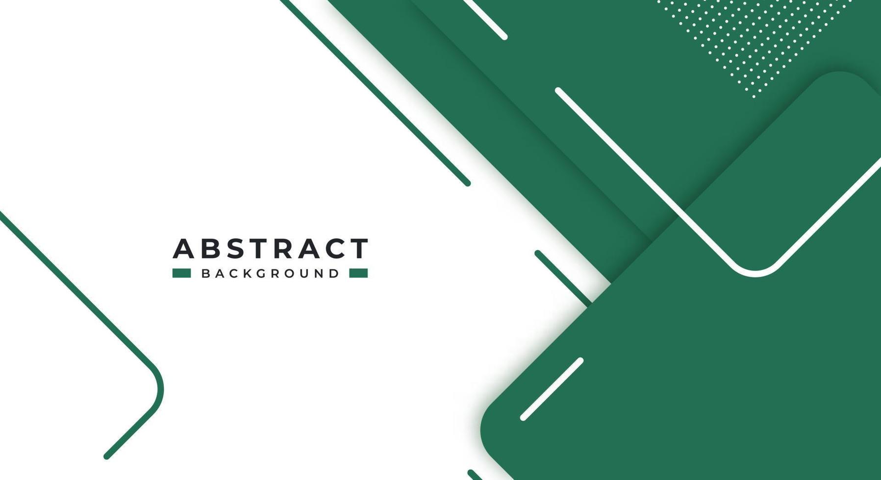 Abstract Green Background Geometric Shape Paper Layers with Copy Space for Decorative web layout, Poster, Banner, Corporate Brochure and Seminar Template Design vector
