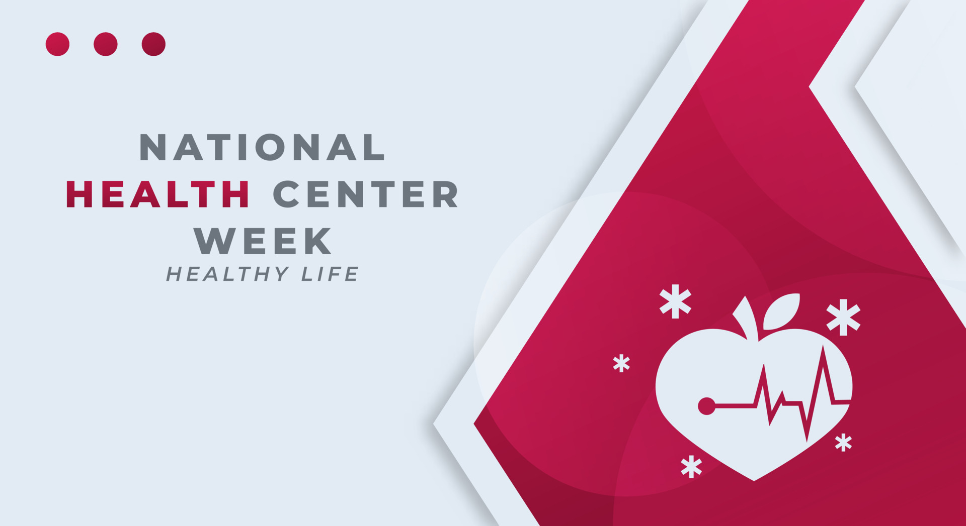 Happy National Health Center Week Celebration Vector Design