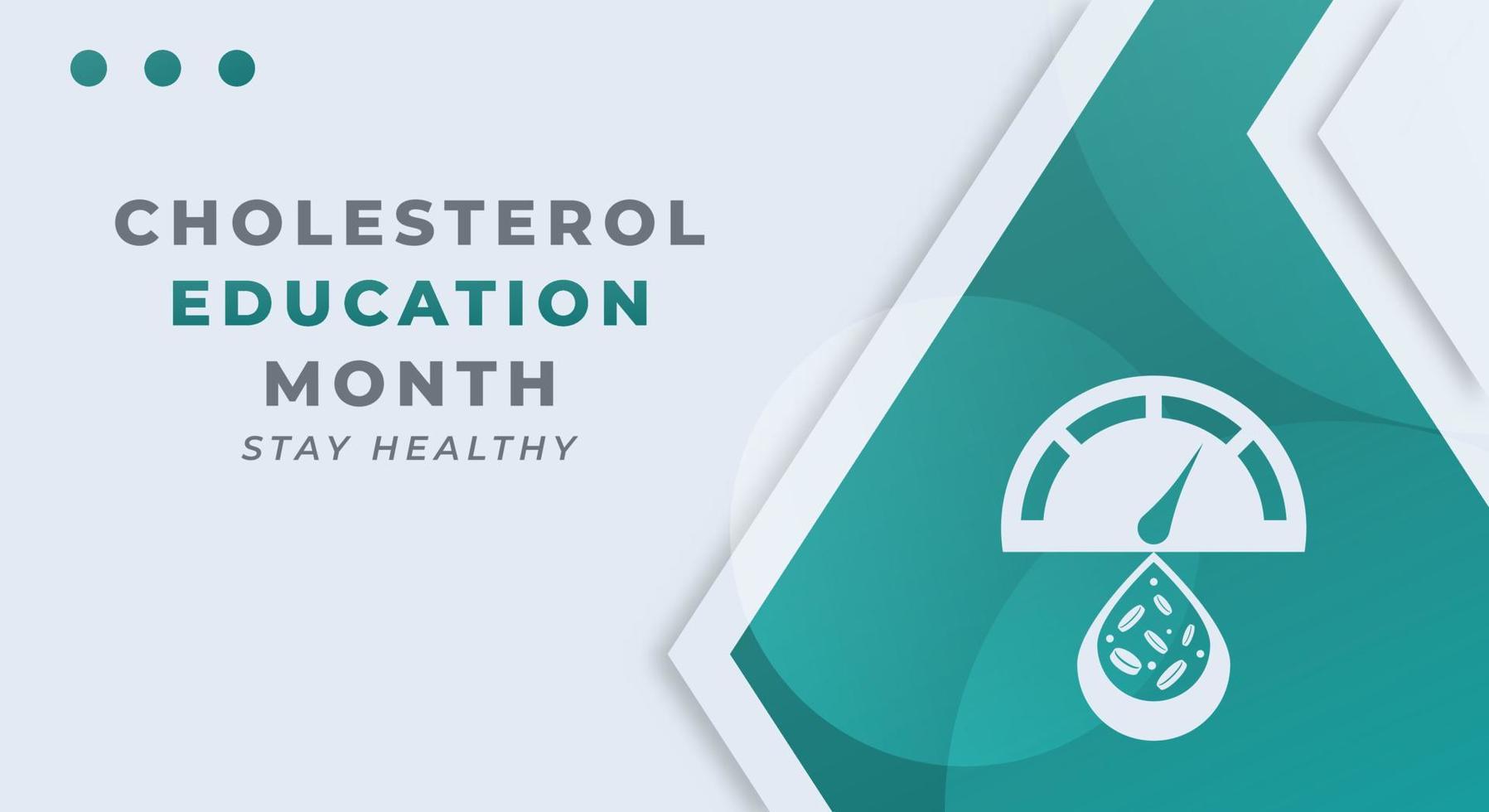 Happy National Cholesterol Education Month Celebration Vector Design Illustration for Background, Poster, Banner, Advertising, Greeting Card