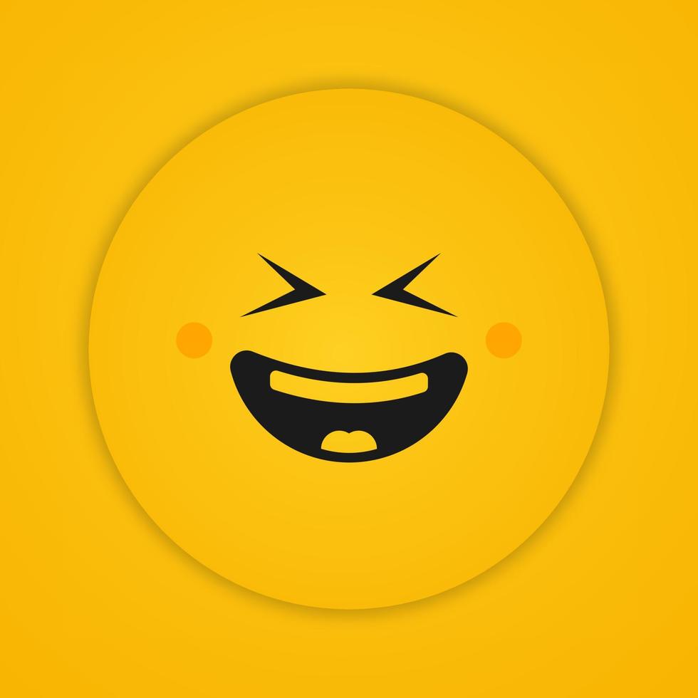 World Laughter Day Greeting Card Banner for Background With Smiley Emoticon Illustration vector