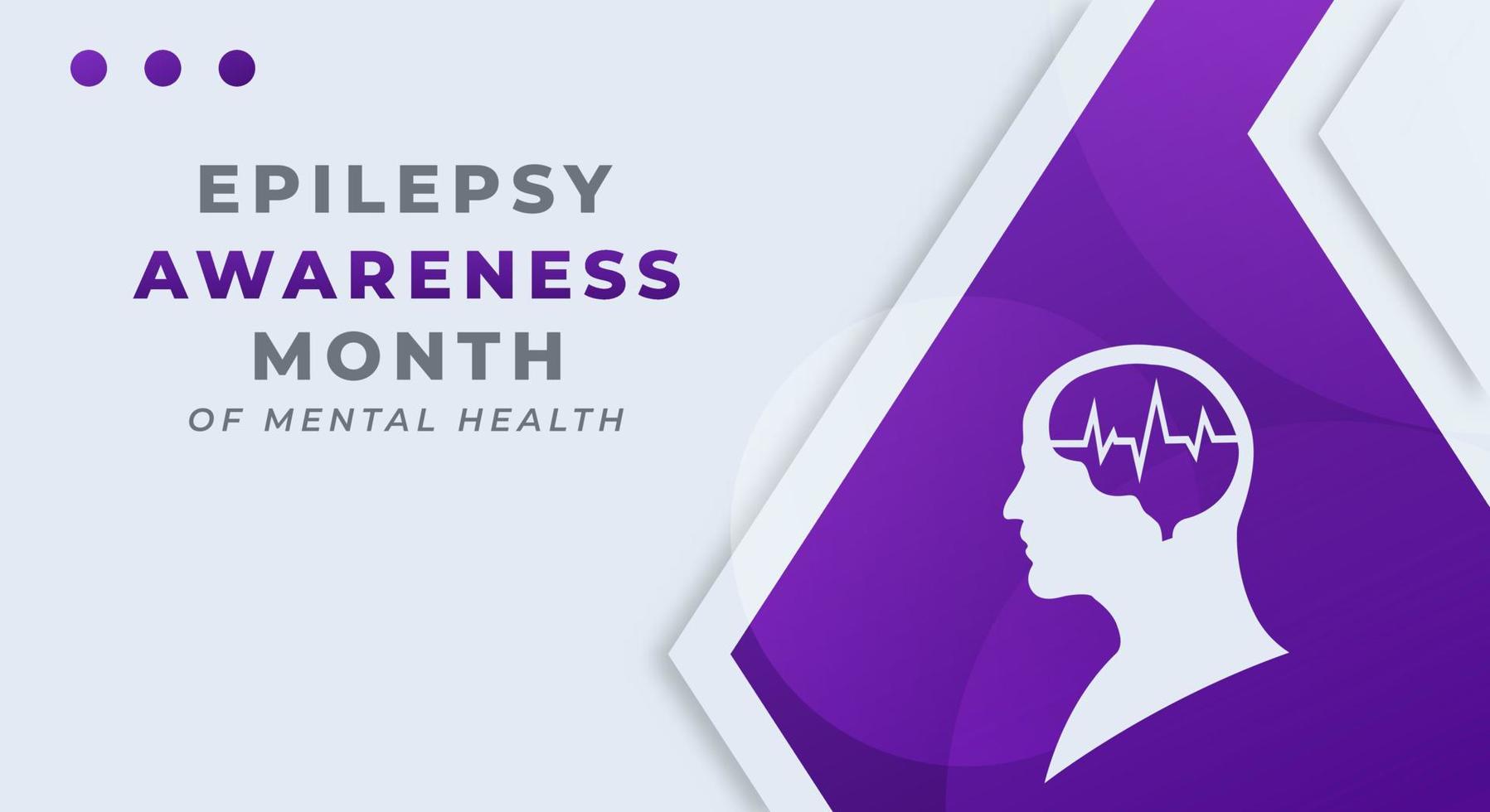 Epilepsy Awareness Month Celebration Vector Design Illustration for Background, Poster, Banner, Advertising, Greeting Card