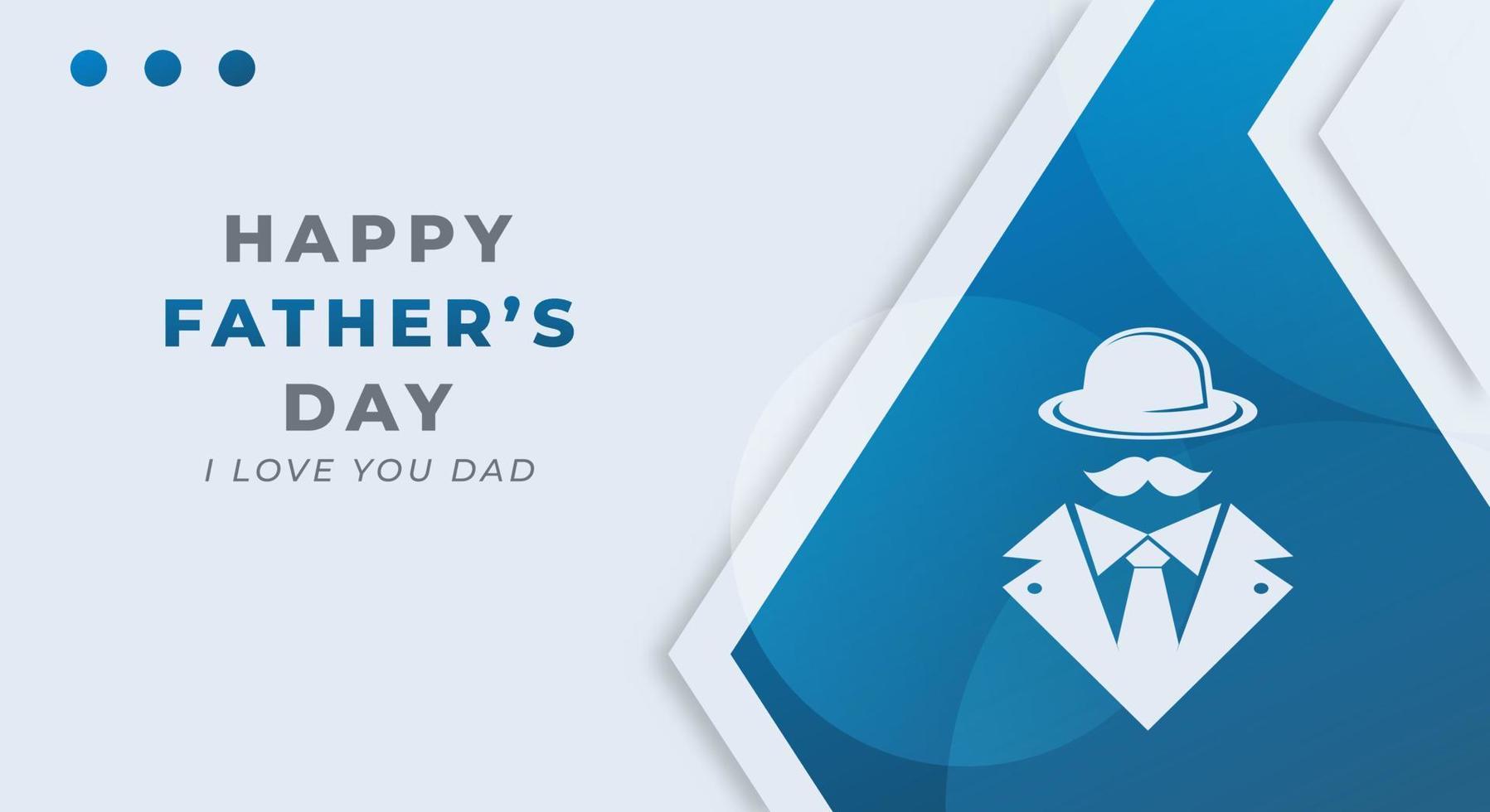 Happy Father's Day Celebration Vector Design Illustration. Template for Background, Poster, Banner, Advertising, Greeting Card or Print Design Element