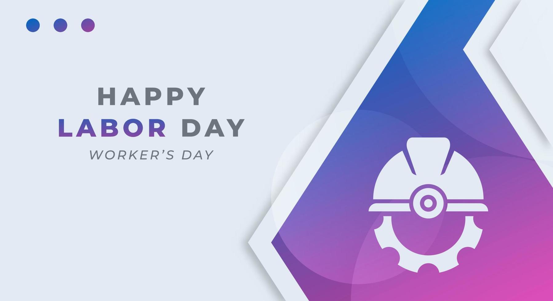 Happy Labor Day Celebration Vector Design Illustration. Template for Background, Poster, Banner, Advertising, Greeting Card or Print Design Element
