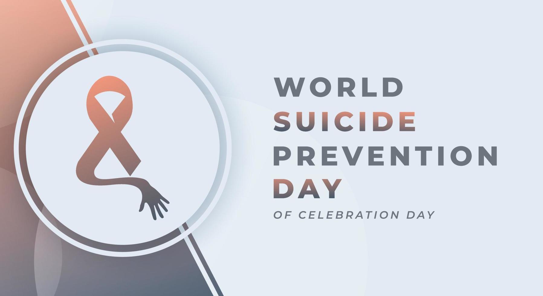 Happy World Suicide Prevention Day Celebration Vector Design Illustration for Background, Poster, Banner, Advertising, Greeting Card