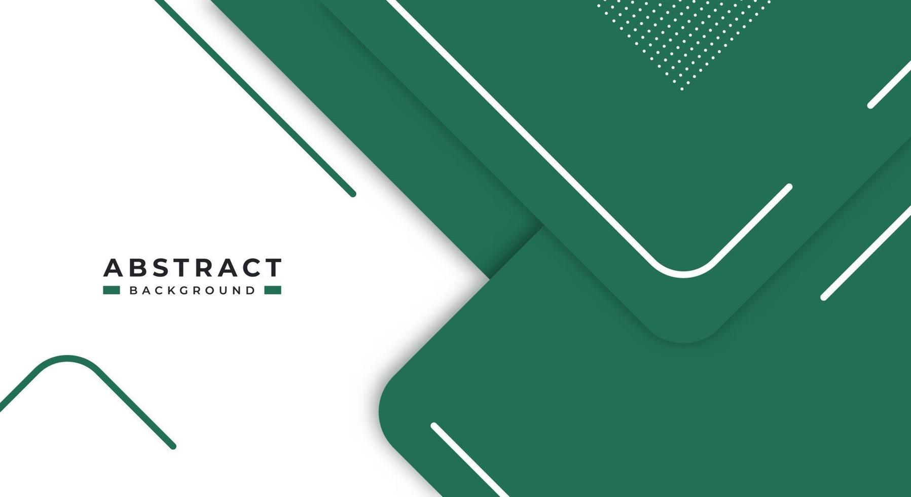 Abstract Green Background Geometric Shape Paper Layers with Copy Space for Decorative web layout, Poster, Banner, Corporate Brochure and Seminar Template Design vector