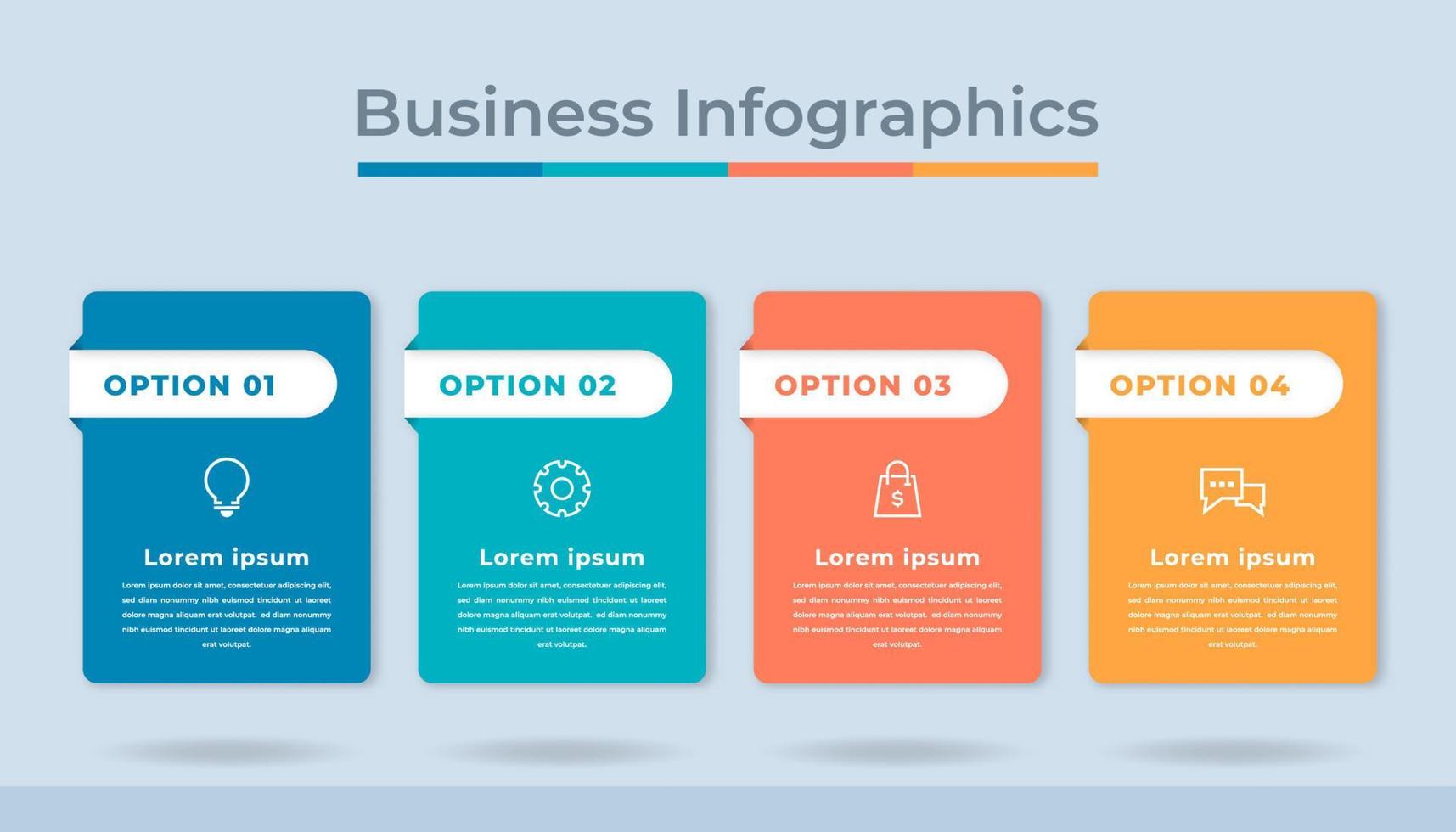 Timeline Infographics Business Data Visualization Process Chart. Abstract Diagram Graph with Steps, Options vector