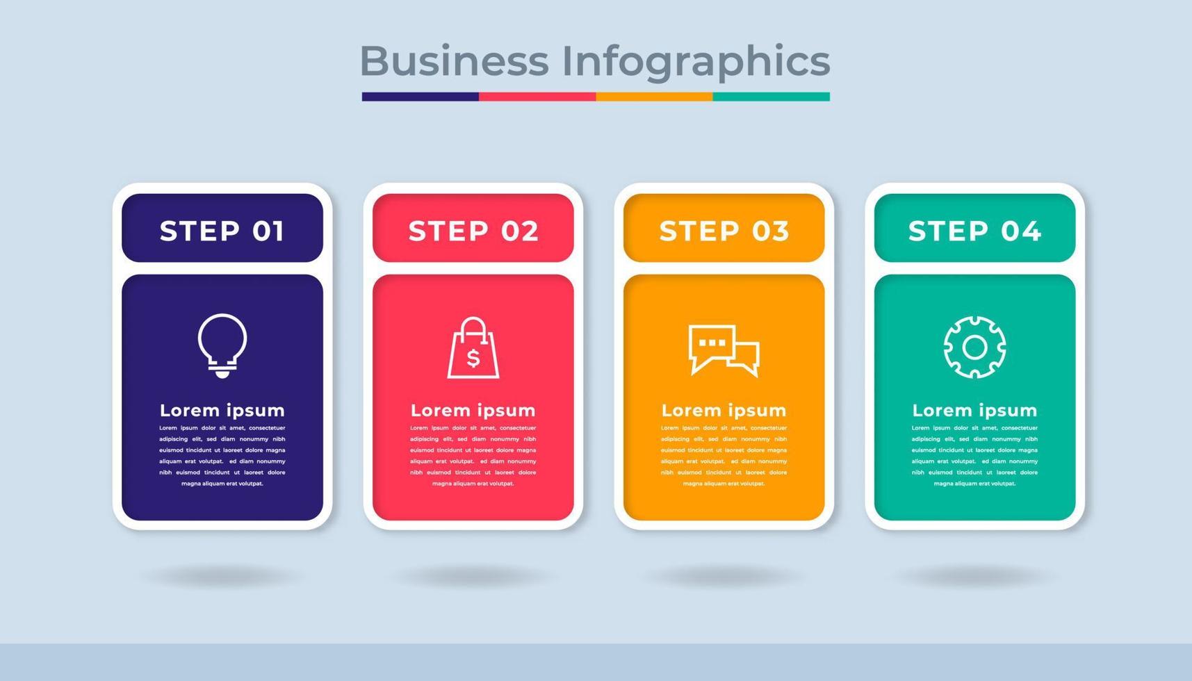 Timeline Infographics Business Data Visualization Process Chart. Abstract Diagram Graph with Steps, Options vector