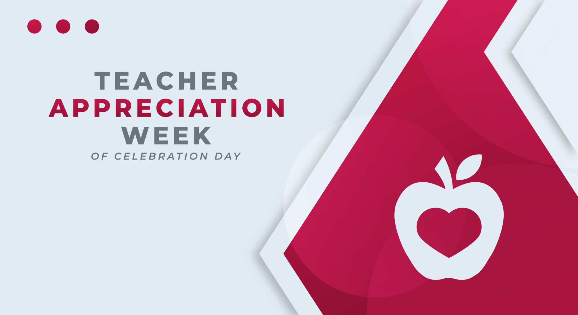 Happy Teacher Appreciation Week Celebration Vector Design Illustration