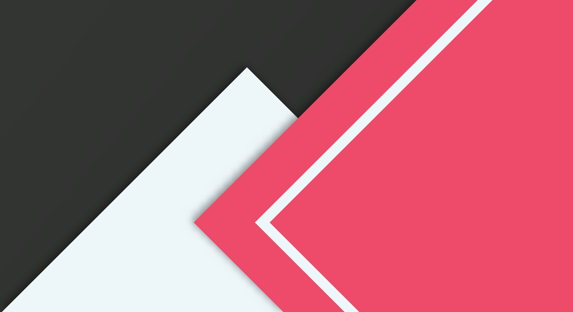 Abstract Simple Shape With Pink, White and Black Color Background with Papercut Style for