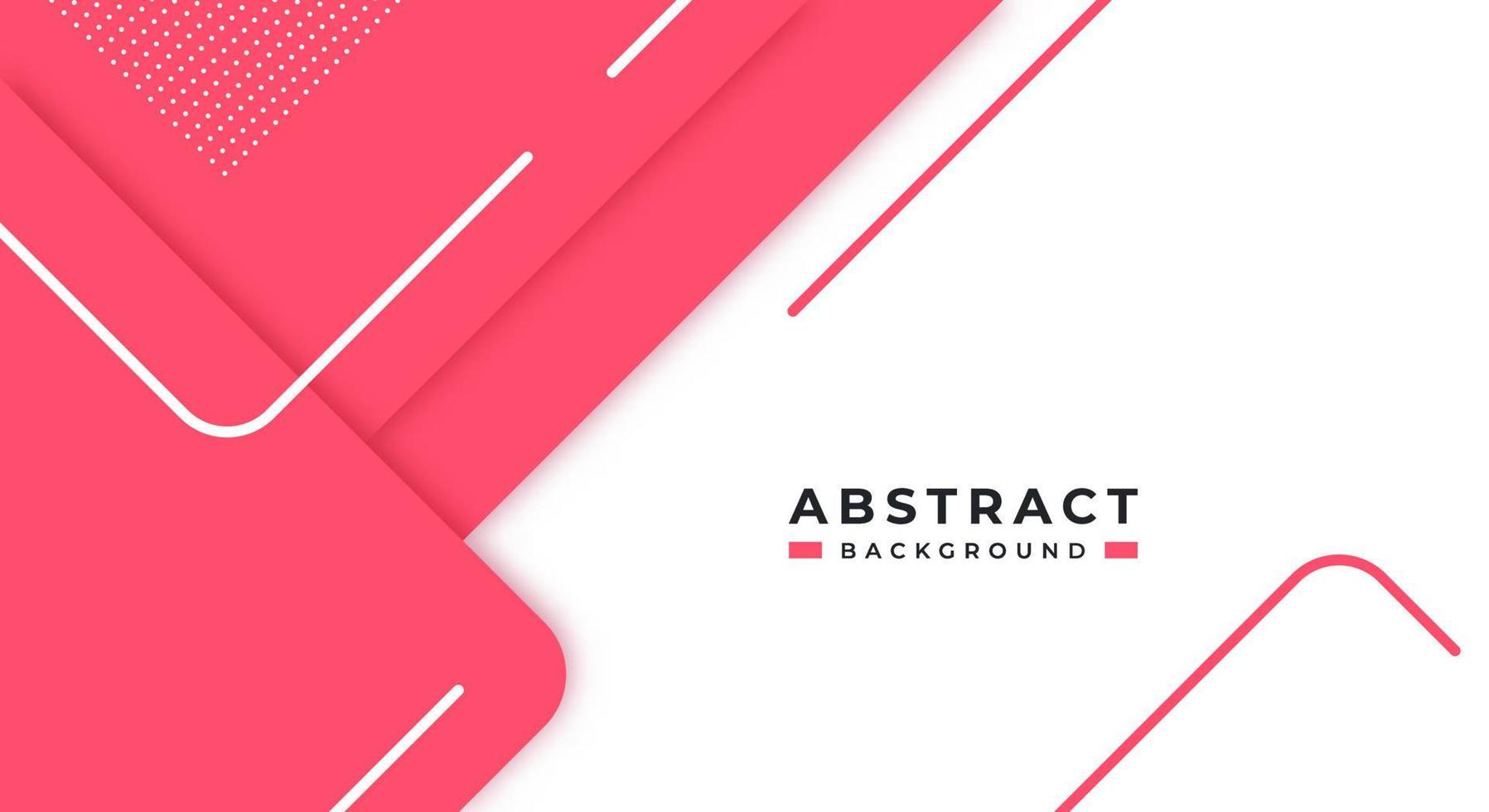 Abstract Pink Background Geometric Shape Paper Layers with Copy Space for Decorative web layout, Poster, Banner, Corporate Brochure and Seminar Template Design vector