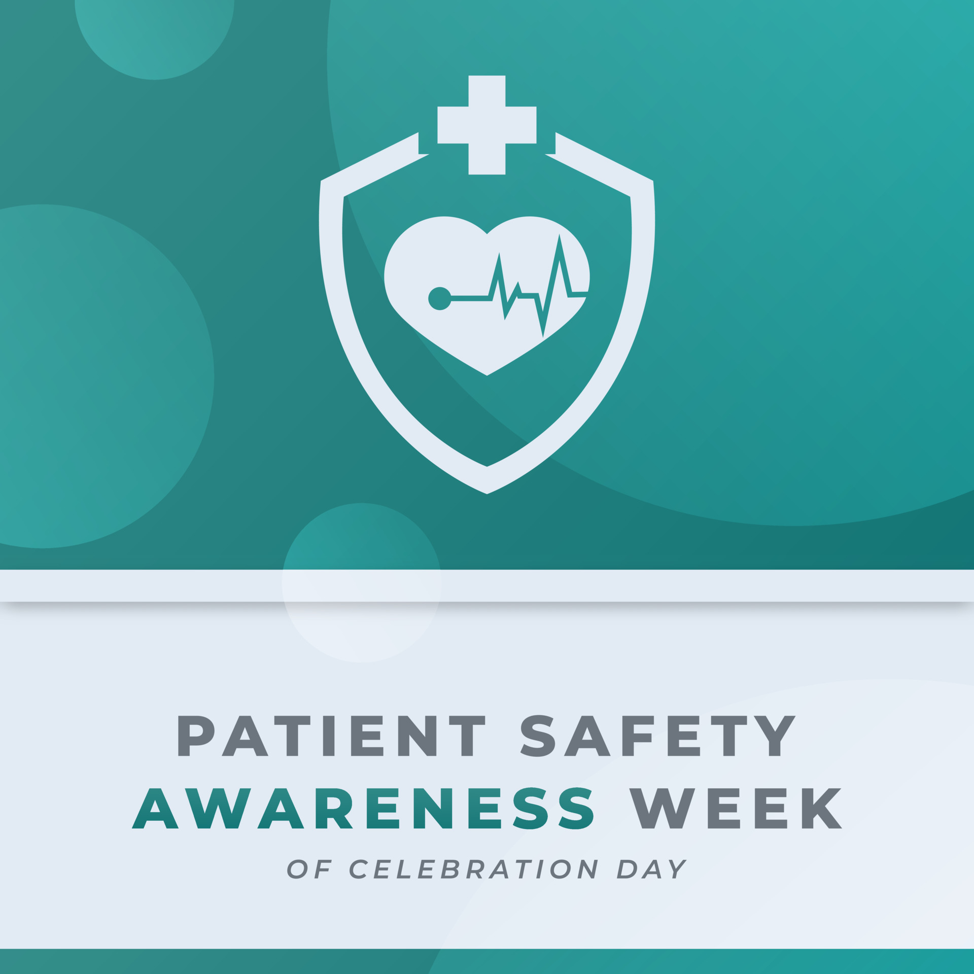 Happy Patient Safety Awareness Week Celebration Vector Design