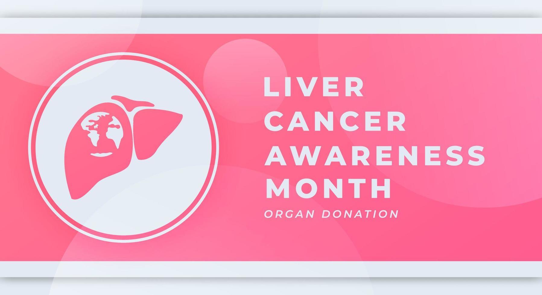 Happy Liver Cancer Awareness Month Celebration Vector Design Illustration for Background, Poster, Banner, Advertising, Greeting Card