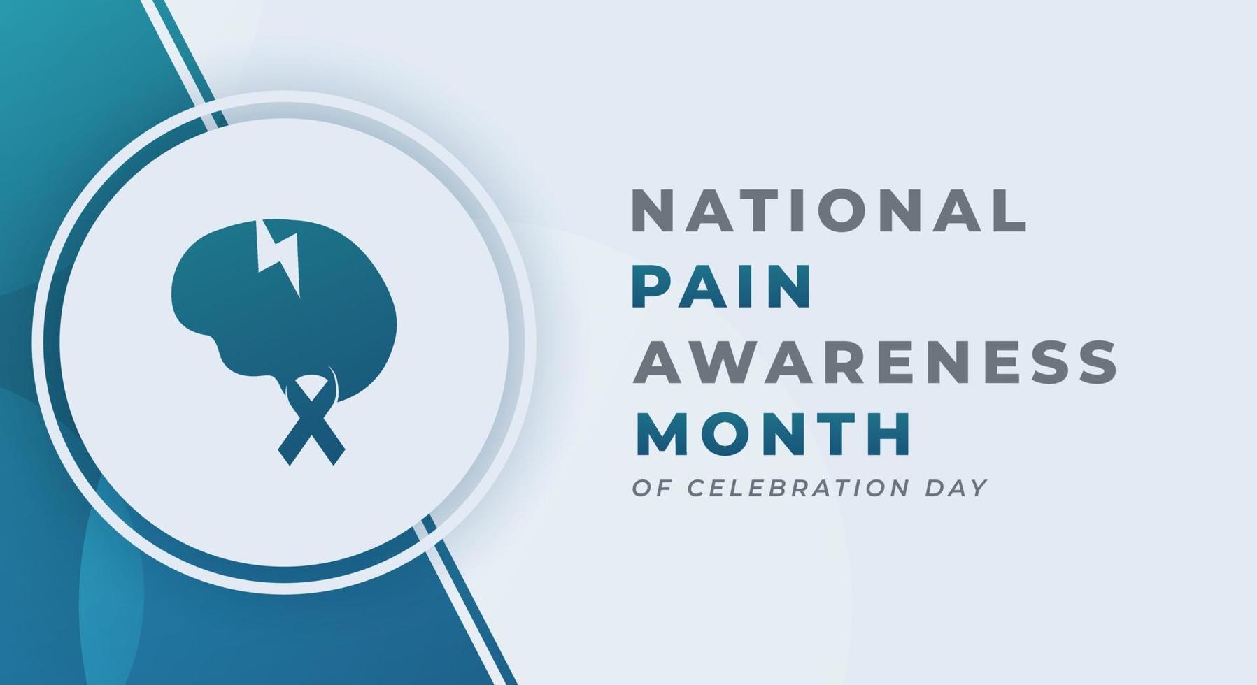 Happy Pain Awareness Month Celebration Vector Design Illustration for Background, Poster, Banner, Advertising, Greeting Card