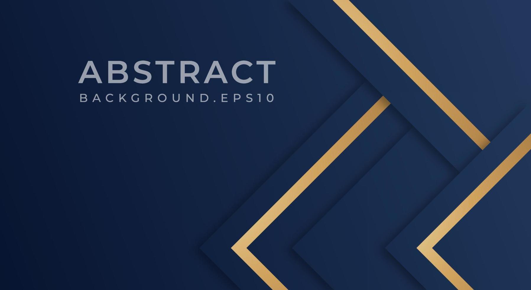 Abstract Premium Dark Blue Geometric Overlap Layer with Stripes Golden Lines Luxury Style Background vector