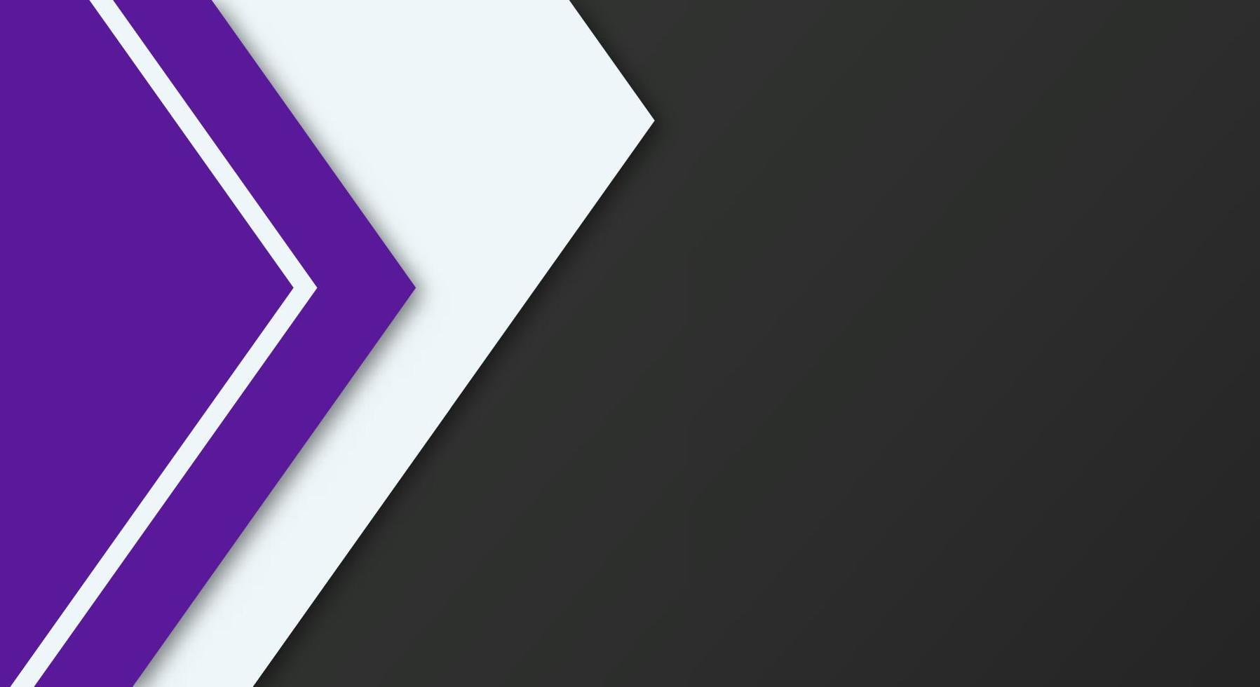 Abstract Simple Shape With Purple, White and Black Color Background with Papercut Style for Wallpaper vector