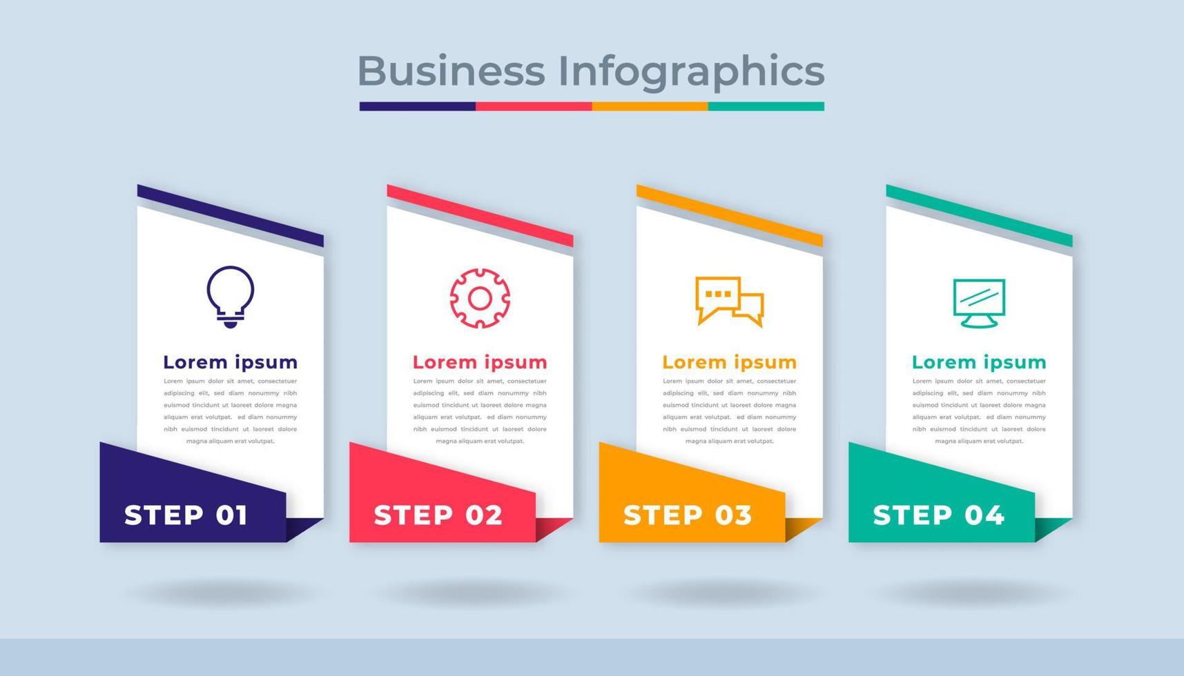 Timeline Infographics Business Data Visualization Process Chart. Abstract Diagram Graph with Steps, Options vector