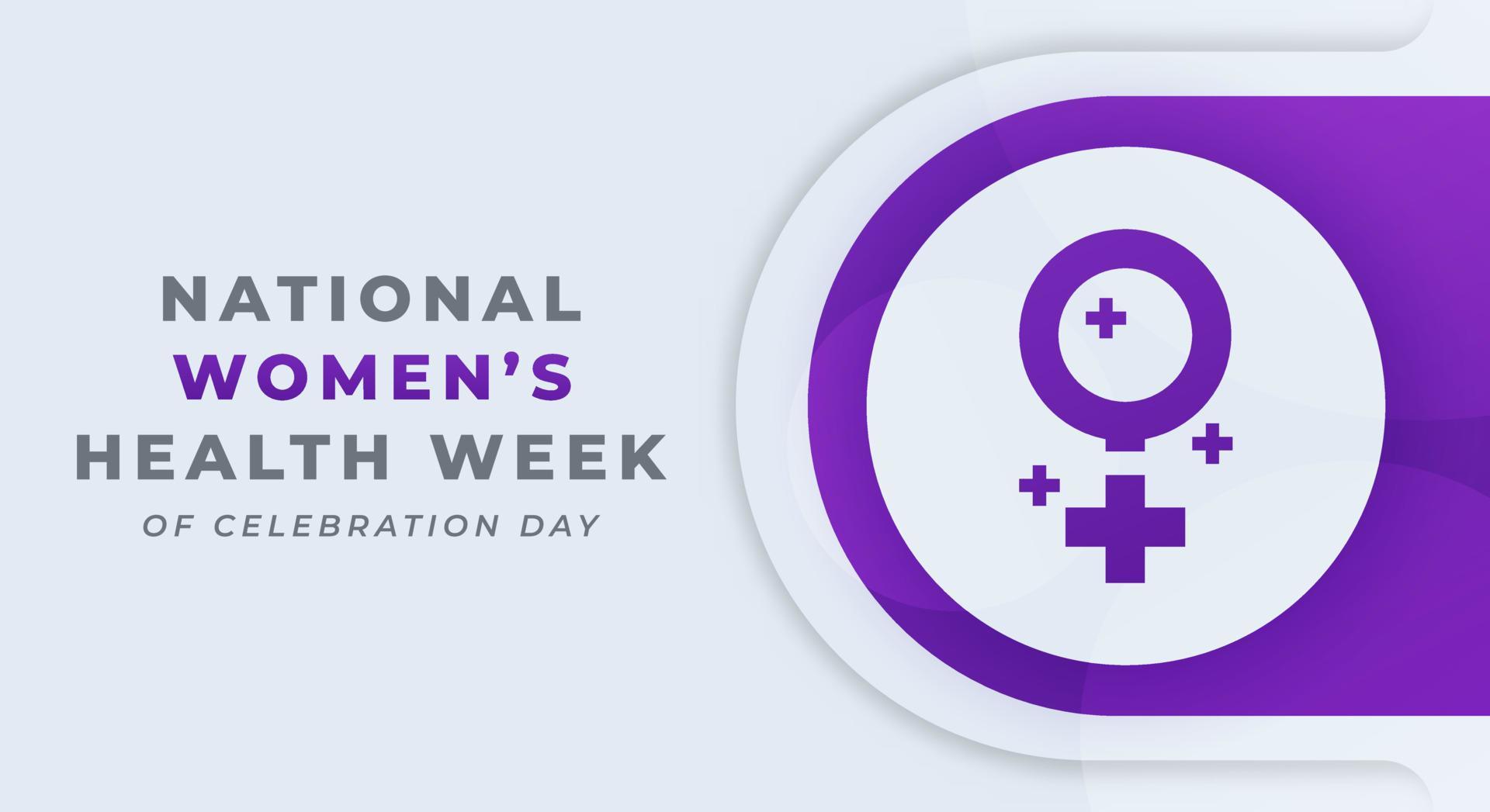 Happy National Women's Health Week Celebration Vector Design