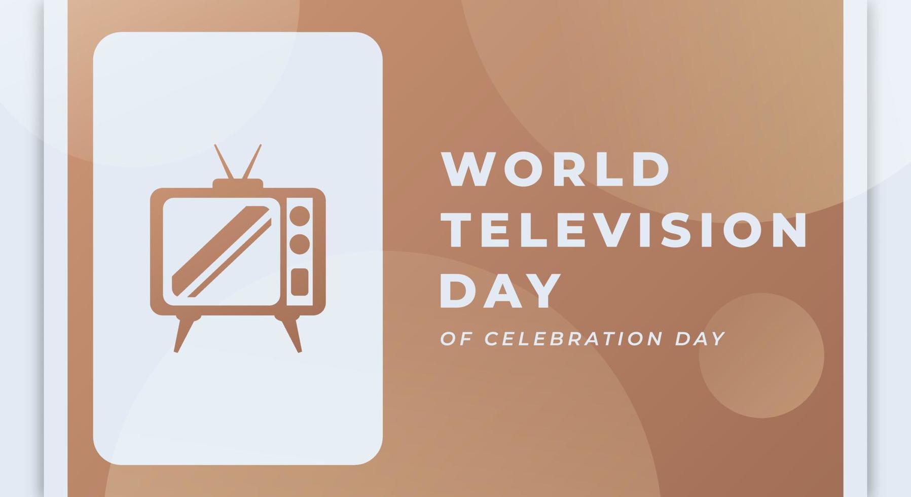 Happy World Television Day Celebration Vector Design Illustration for Background, Poster, Banner, Advertising, Greeting Card