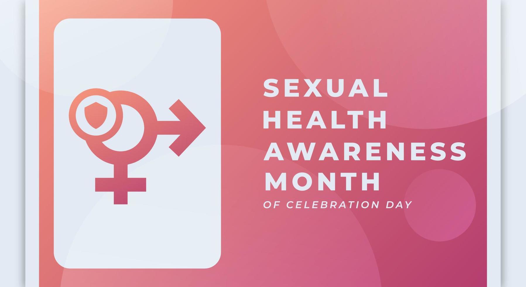 Happy Sexual Health Awareness Month Celebration Vector Design Illustration for Background, Poster, Banner, Advertising, Greeting Card
