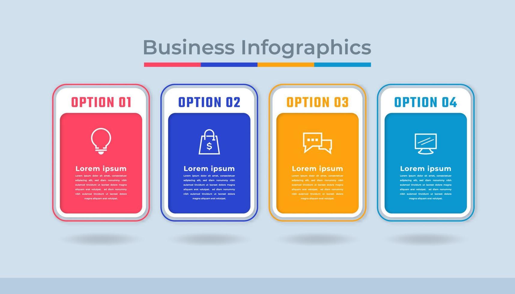 Timeline Infographics Business Data Visualization Process Chart. Abstract Diagram Graph with Steps, Options vector