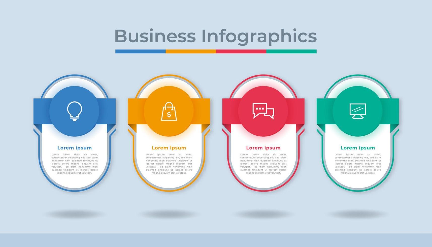 Timeline Infographics Business Data Visualization Process Chart. Abstract Diagram Graph with Steps, Options vector