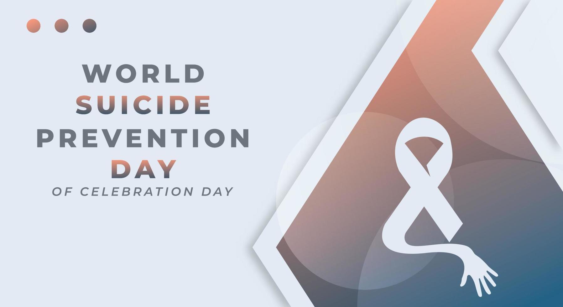 Happy World Suicide Prevention Day Celebration Vector Design Illustration for Background, Poster, Banner, Advertising, Greeting Card