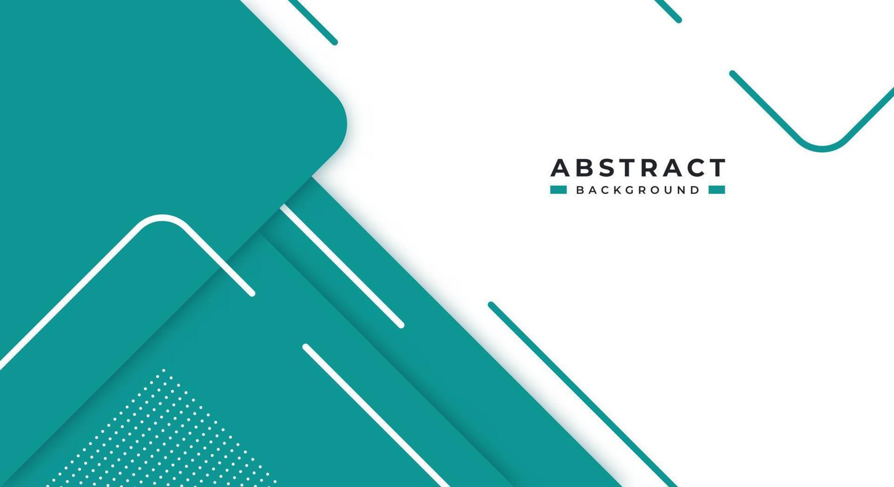 Abstract Turquoise Background Geometric Shape Paper Layers with Copy Space for Decorative web layout, Poster, Banner, Corporate Brochure and Seminar Template Design vector