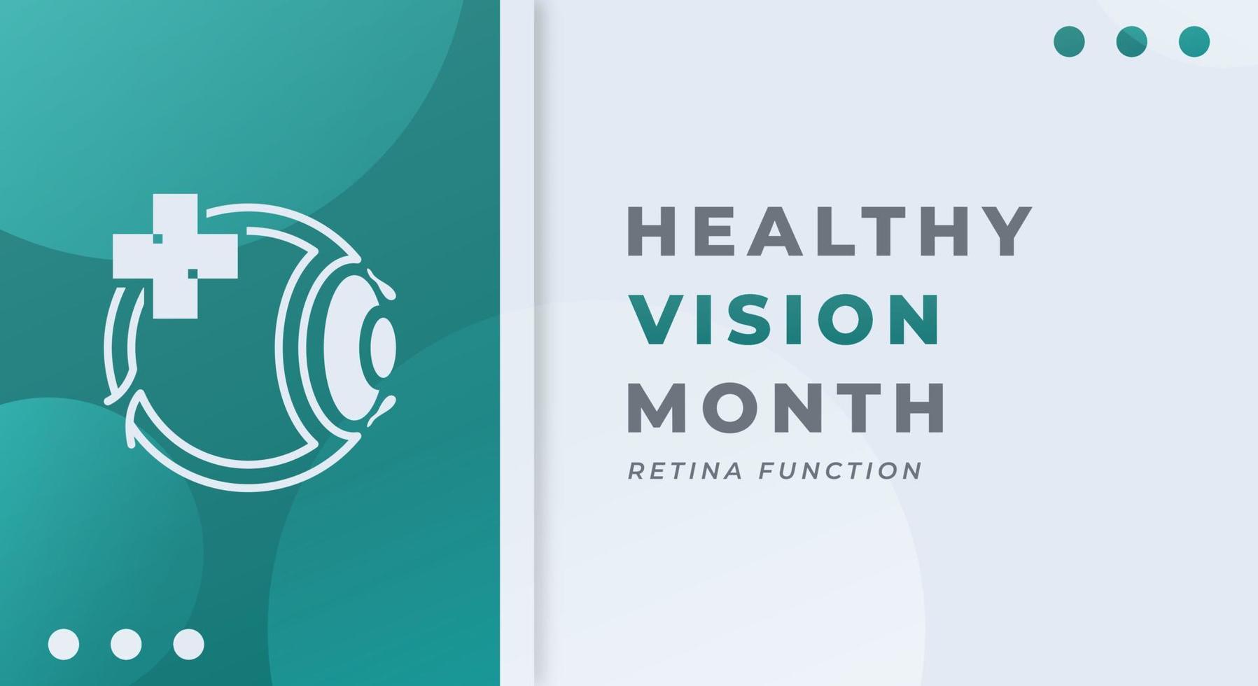 Happy Healthy Vision Month Celebration Vector Design Illustration for Background, Poster, Banner, Advertising, Greeting Card